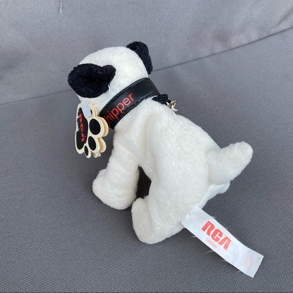 RCA plush dog "Chipper" 4” key ring with Tags - Picture 2 of 7